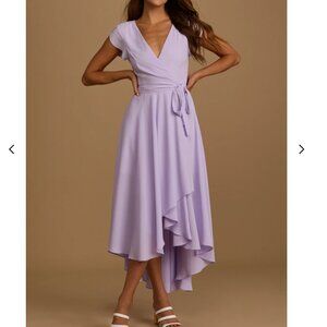 French Countryside Lavender High-Low Dress